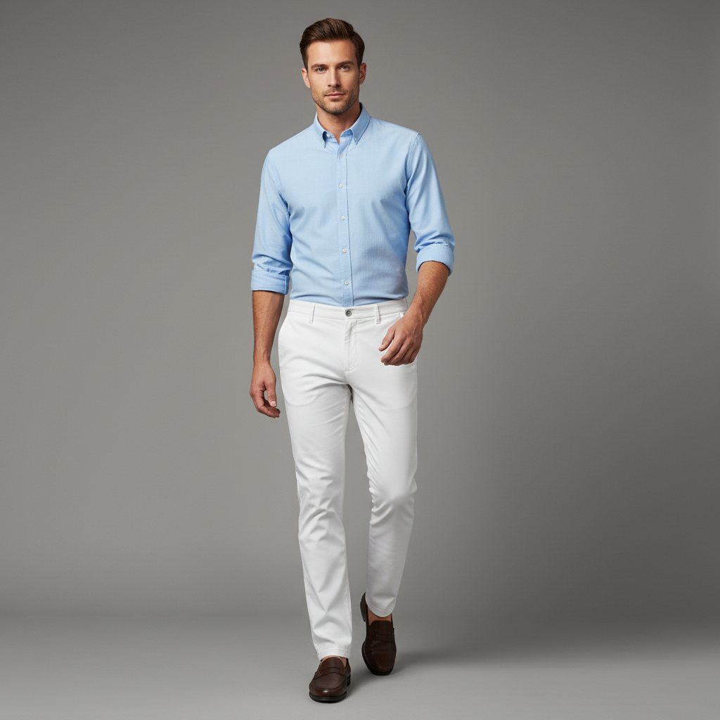 Albert Slim Fit Chinos | Men's Trousers in Breathable Fabric