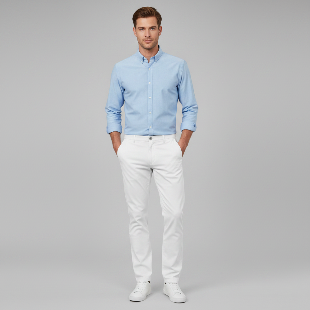 Albert Slim Fit Chinos | Men's Trousers in Breathable Fabric