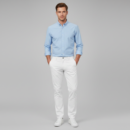 Albert Slim Fit Chinos | Men's Trousers in Breathable Fabric