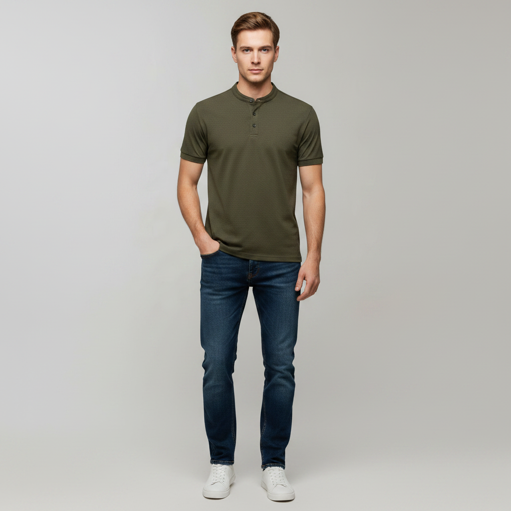 Men's Elegant Polo Shirt | Long Sleeve Casual Wear