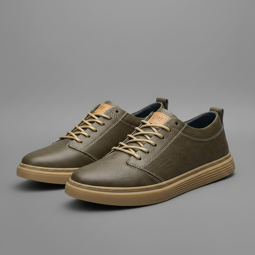 Men's Leather Sneakers | Stylish Comfort Trainers