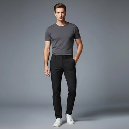 Saul | Men's Slim Fit Stretch Trousers
