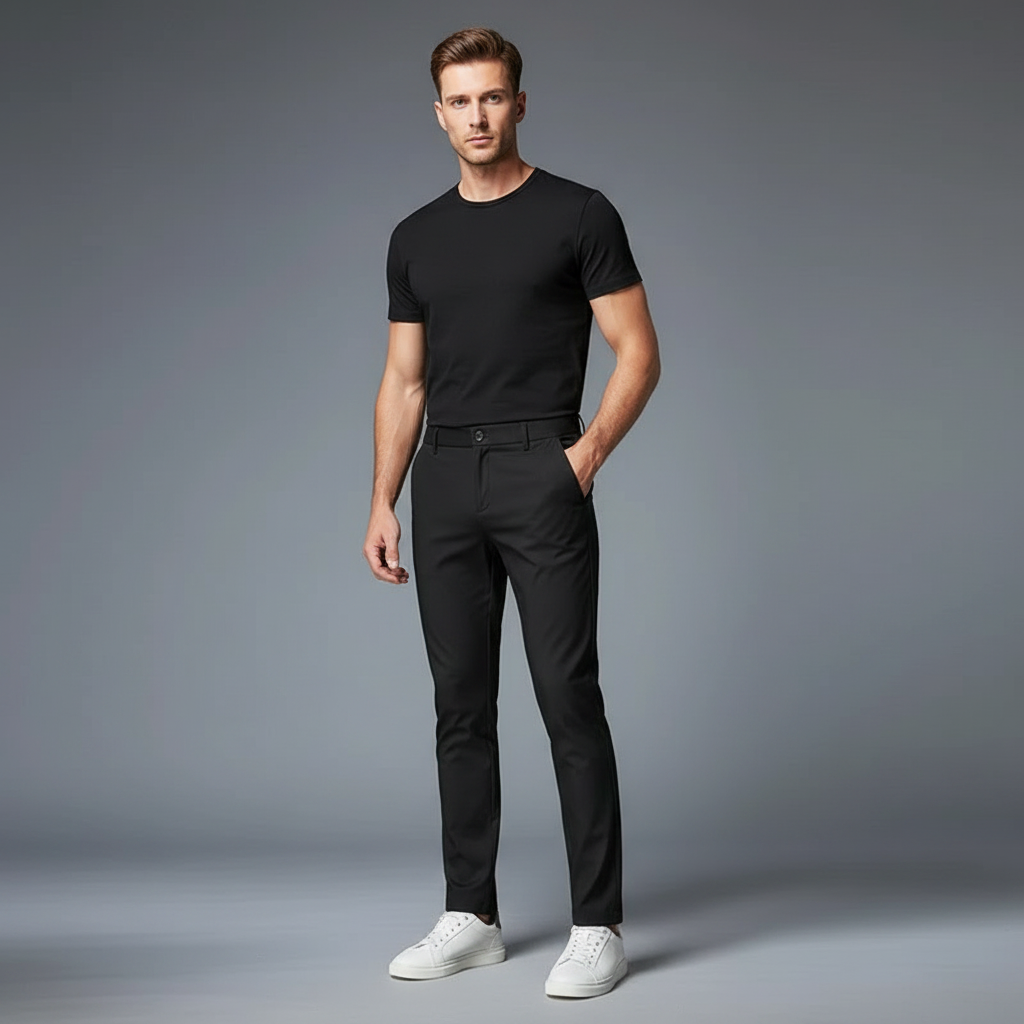Saul | Men's Slim Fit Stretch Trousers